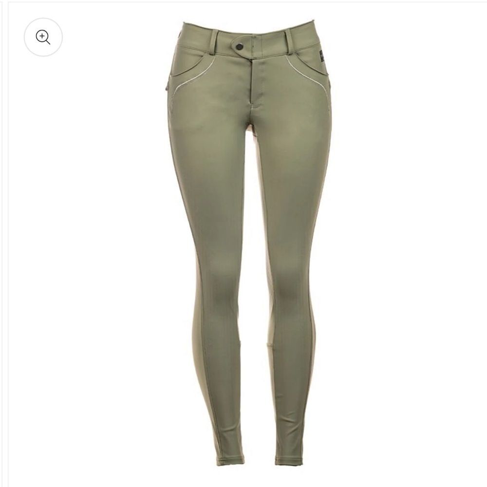 FITS Abbey Knee Patch Breech equestrian Riding stretch UPF 50 women Pants M NWT